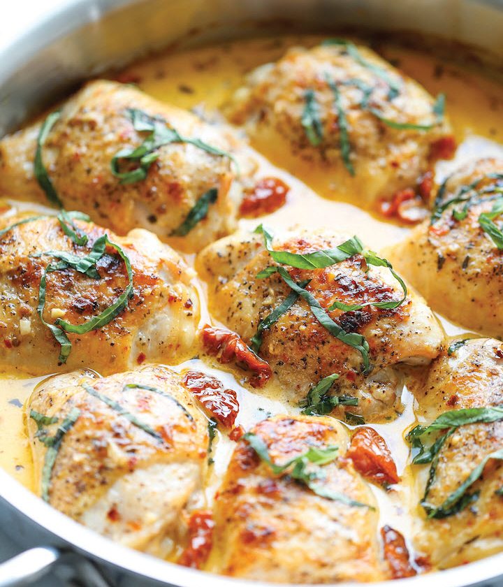 Chicken with Sun-Dried Tomato Cream Sauce