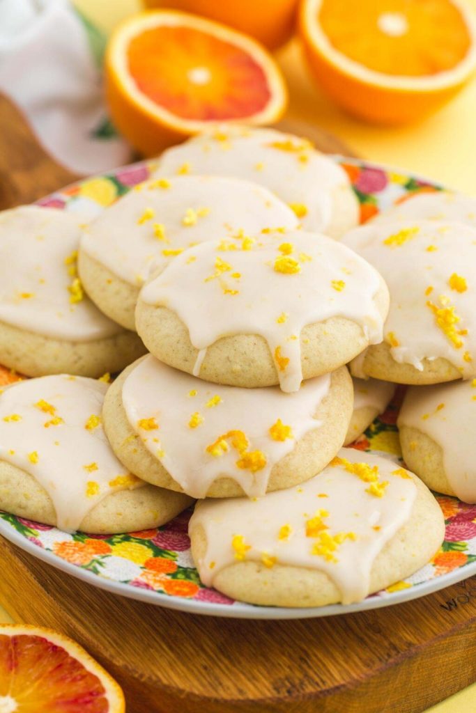 Orange Drop Cookies with Icing