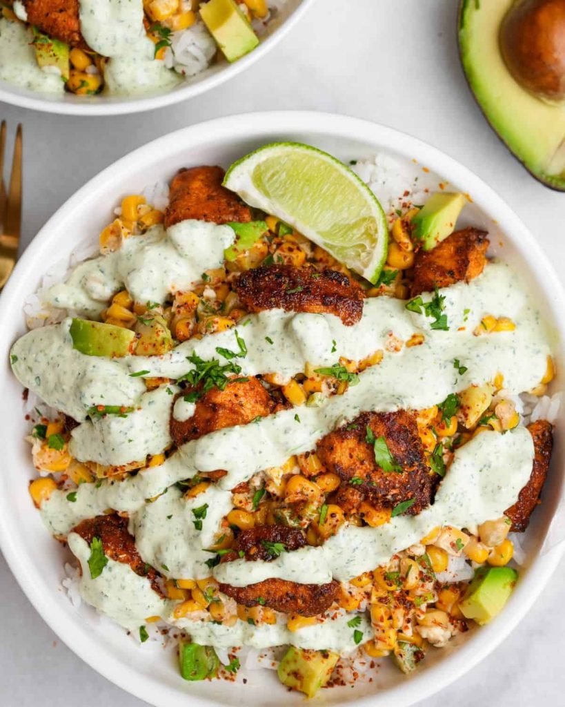 Street Corn Chicken Bowls