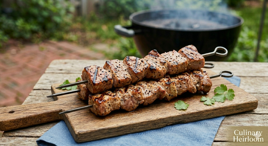 Sweet Heat Pork Skewers